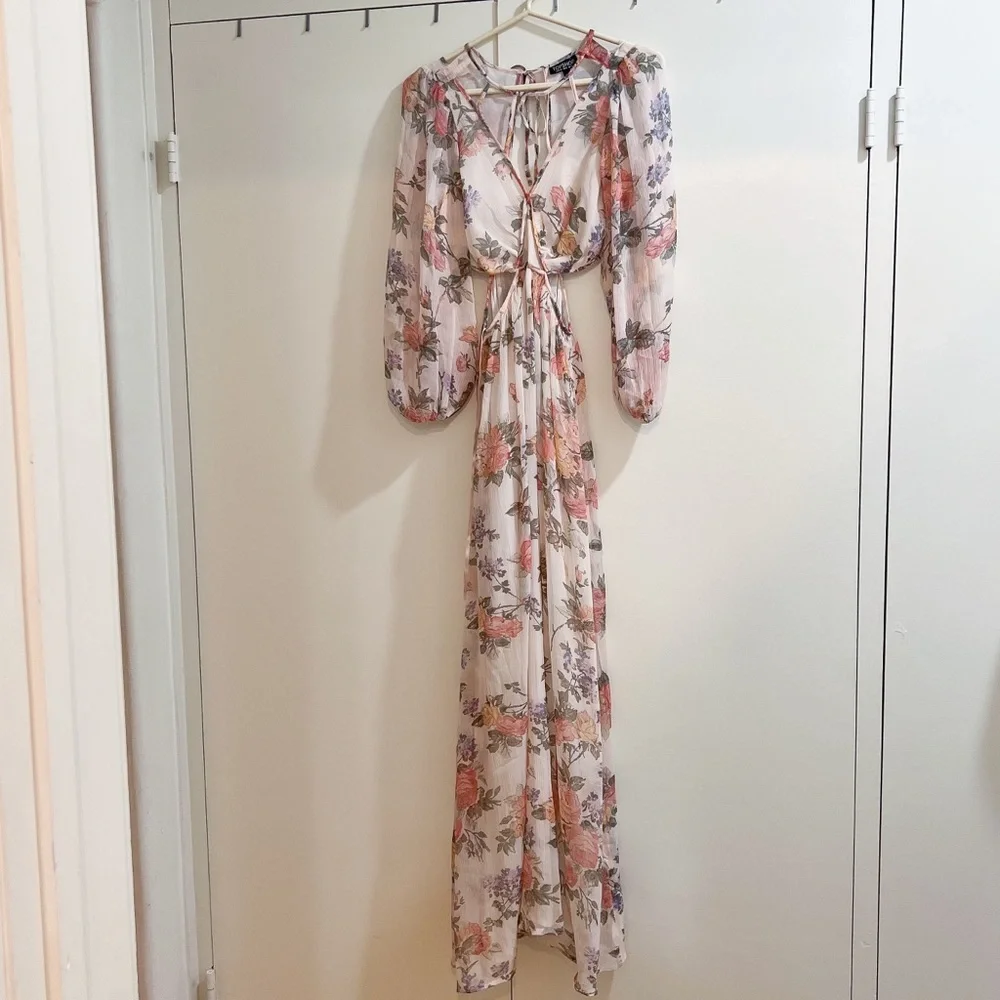 Topshop Floral Maxi Dress